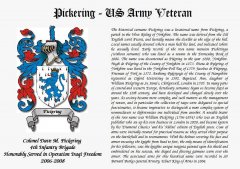 Printed Military Certificate with Coat of Arms