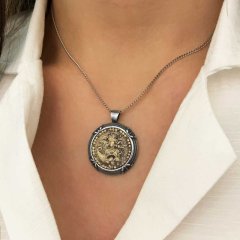 virgo pendant in silver
