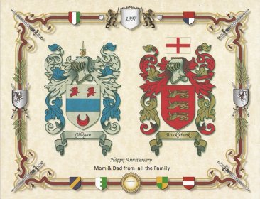 printed coat of arms