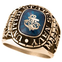 us navy rings gold
