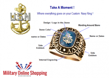 design your navy ring online