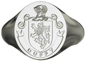 Family Crest Ring - Oval Shape