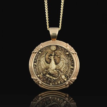 gold plated horoscope pendant