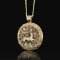 gold plated Sagittarius pendant