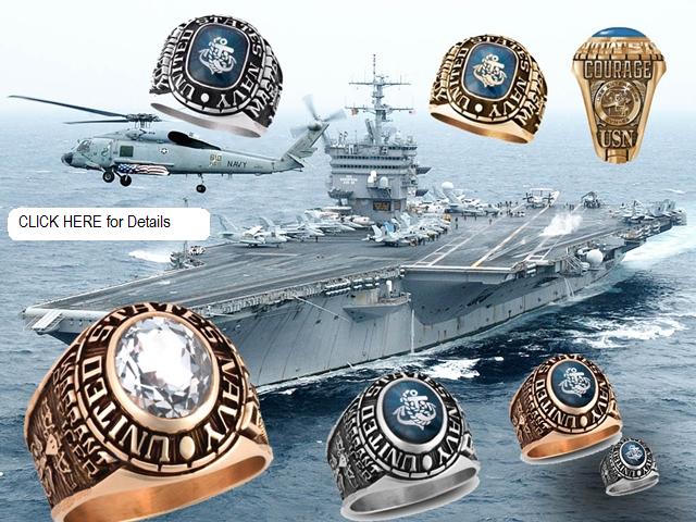 navy rings