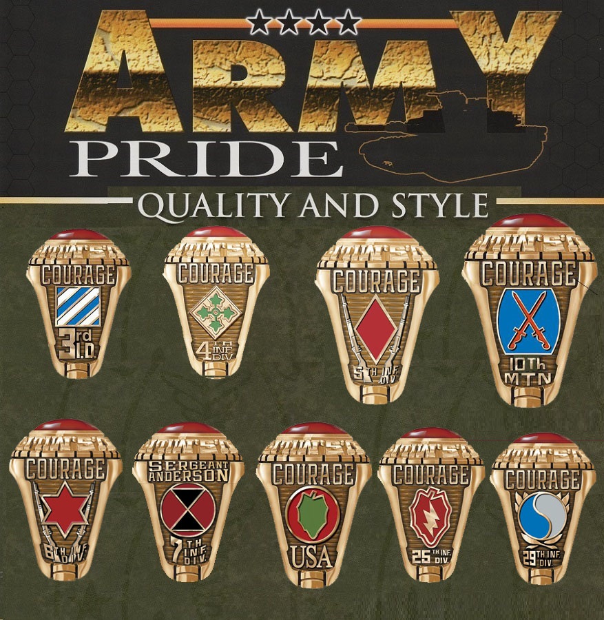 infantry rings - 3rd infantry division