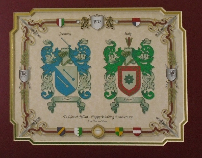 family crest plaques